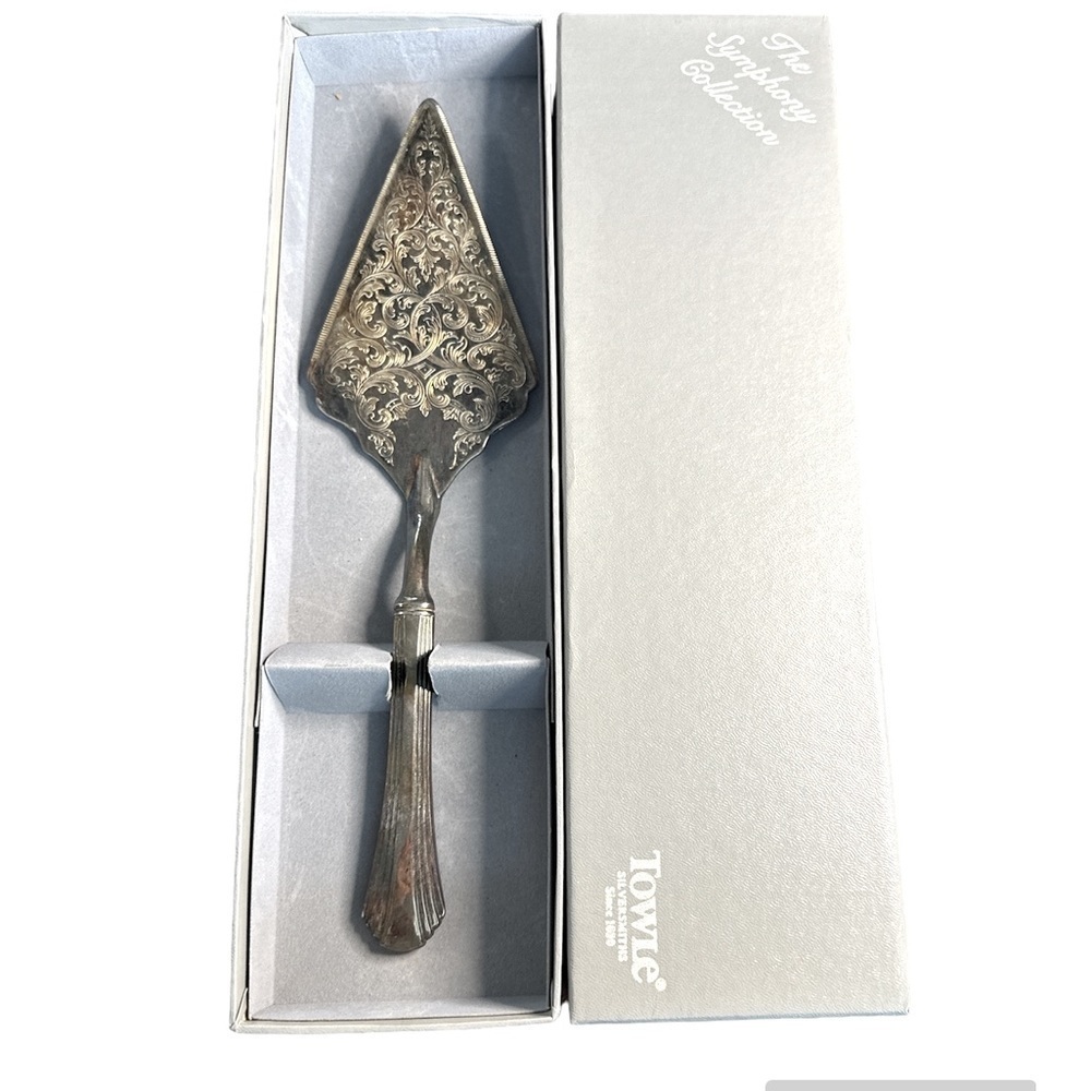 Vintage Towle Silversmiths Silver Plated Pie Trowel #3452